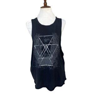 Swell Women's Cotton Cutout Tank Top Black size S M